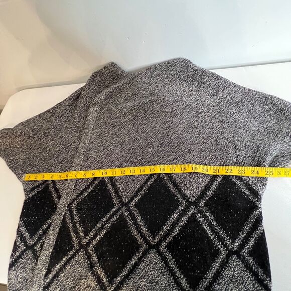 Madewell Womens Sweater All Angels Diamond Open Cardigan Sz S Grey Dolman Sleeve - Picture 7 of 9